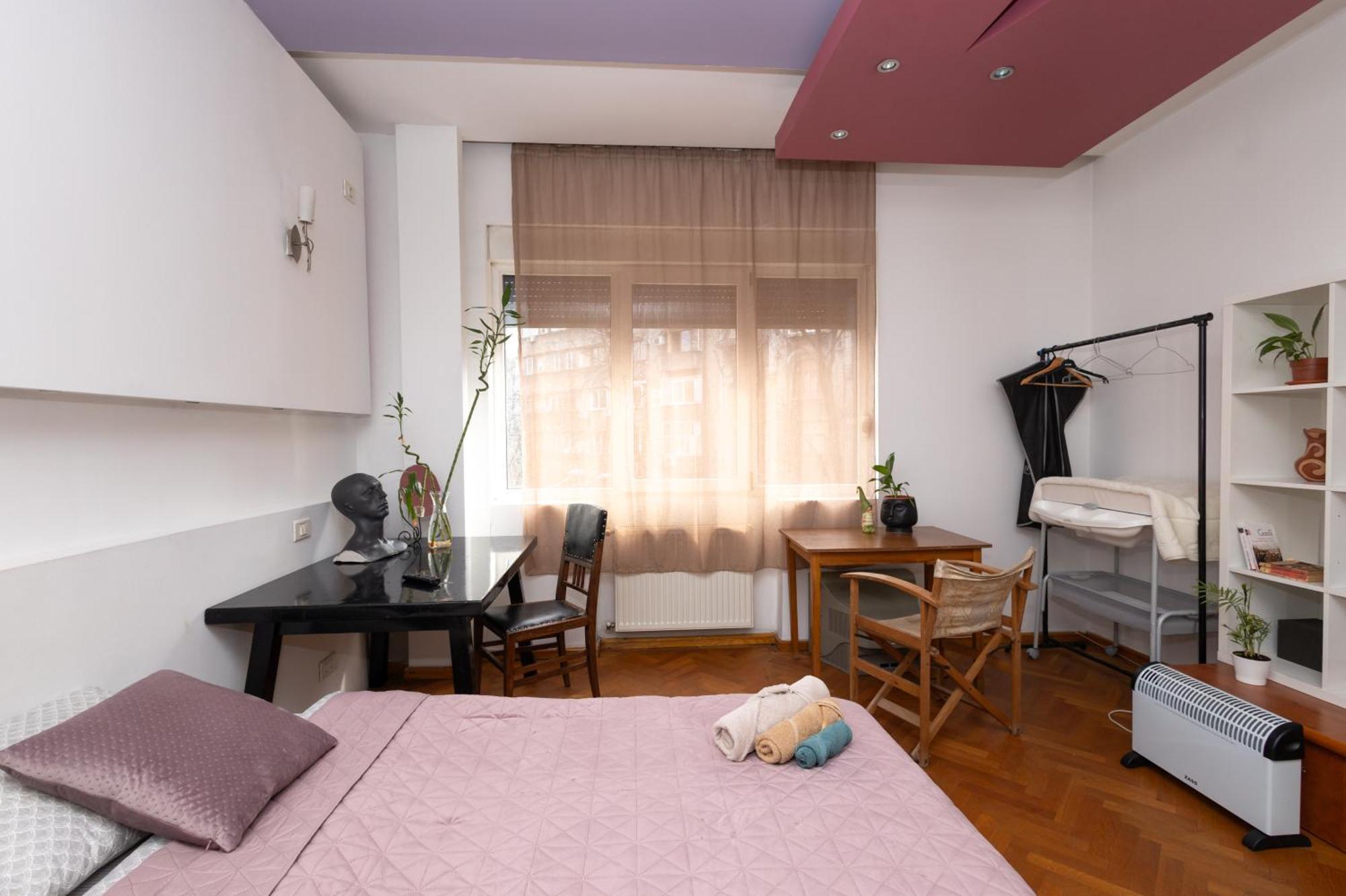 Shared Retro Vintage Luxury Apartment Bukares Bagian luar foto